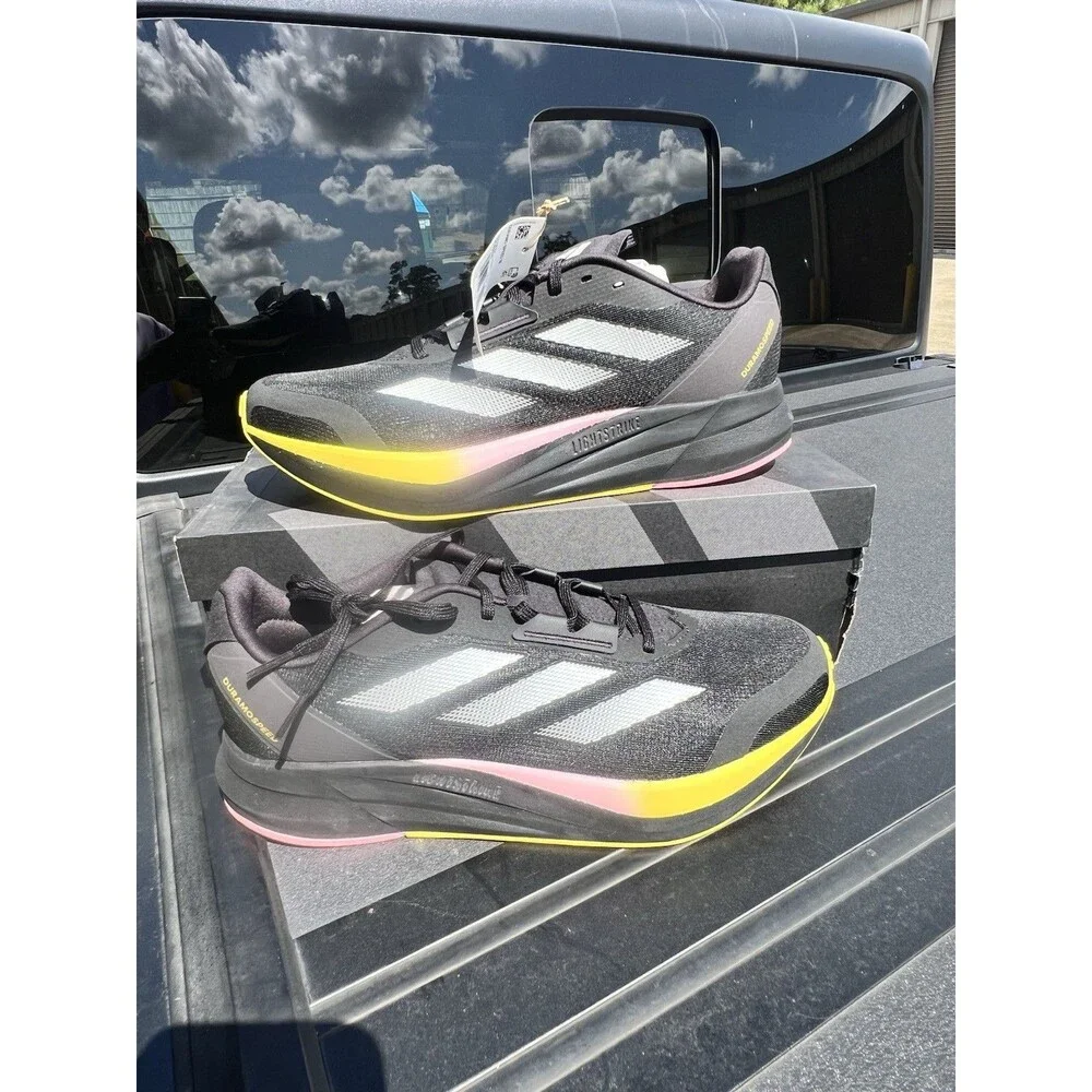 Adidas Duramo Speed M IE4036 Athletic Comfort Black Running Shoe Mens Size 9.5